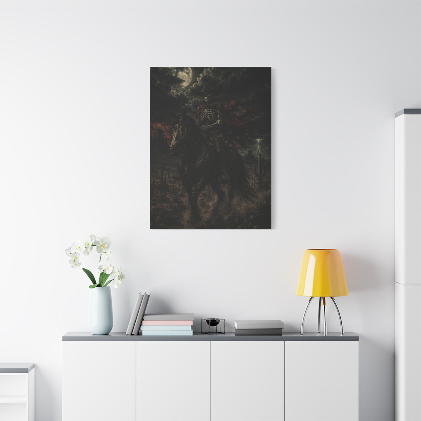 Storm Rider Gothic Western Scene Wall Art & Canvas Print