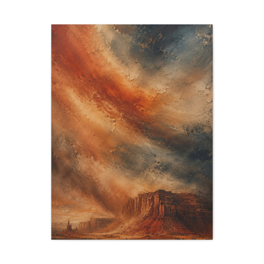 Dust Storm Mesa Abstract Wall Art & Canvas Print