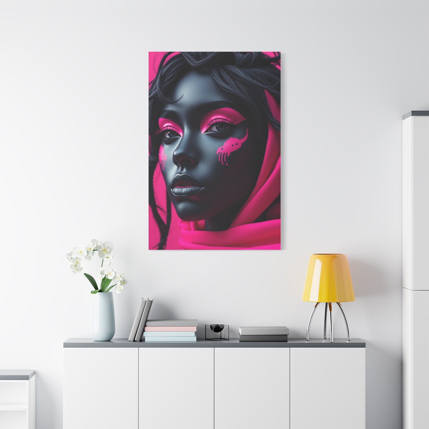 Supreme Black & Pink Art Collection Wall Art & Canvas Print
