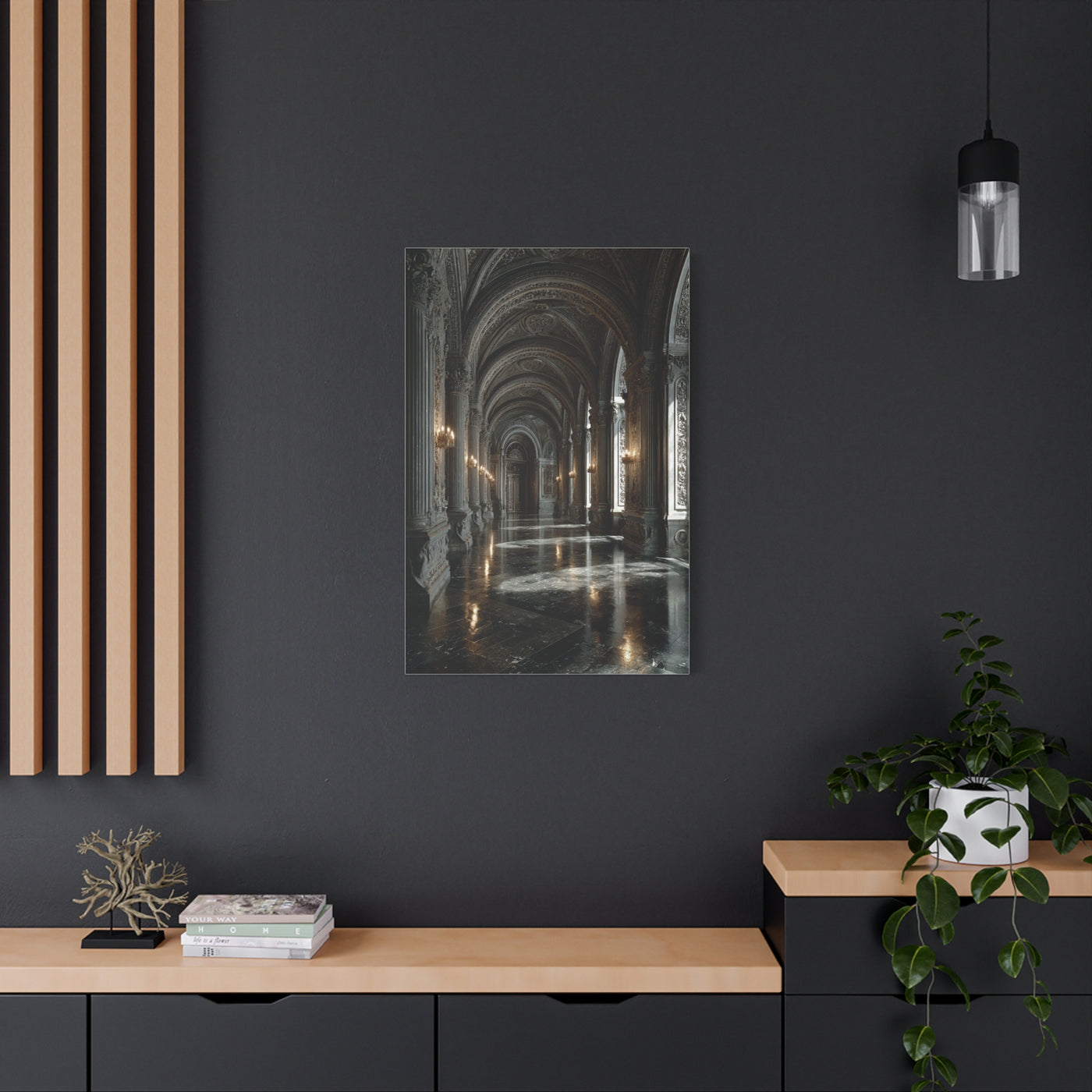 Grand Neoclassical Corridor Wall Art & Canvas Print