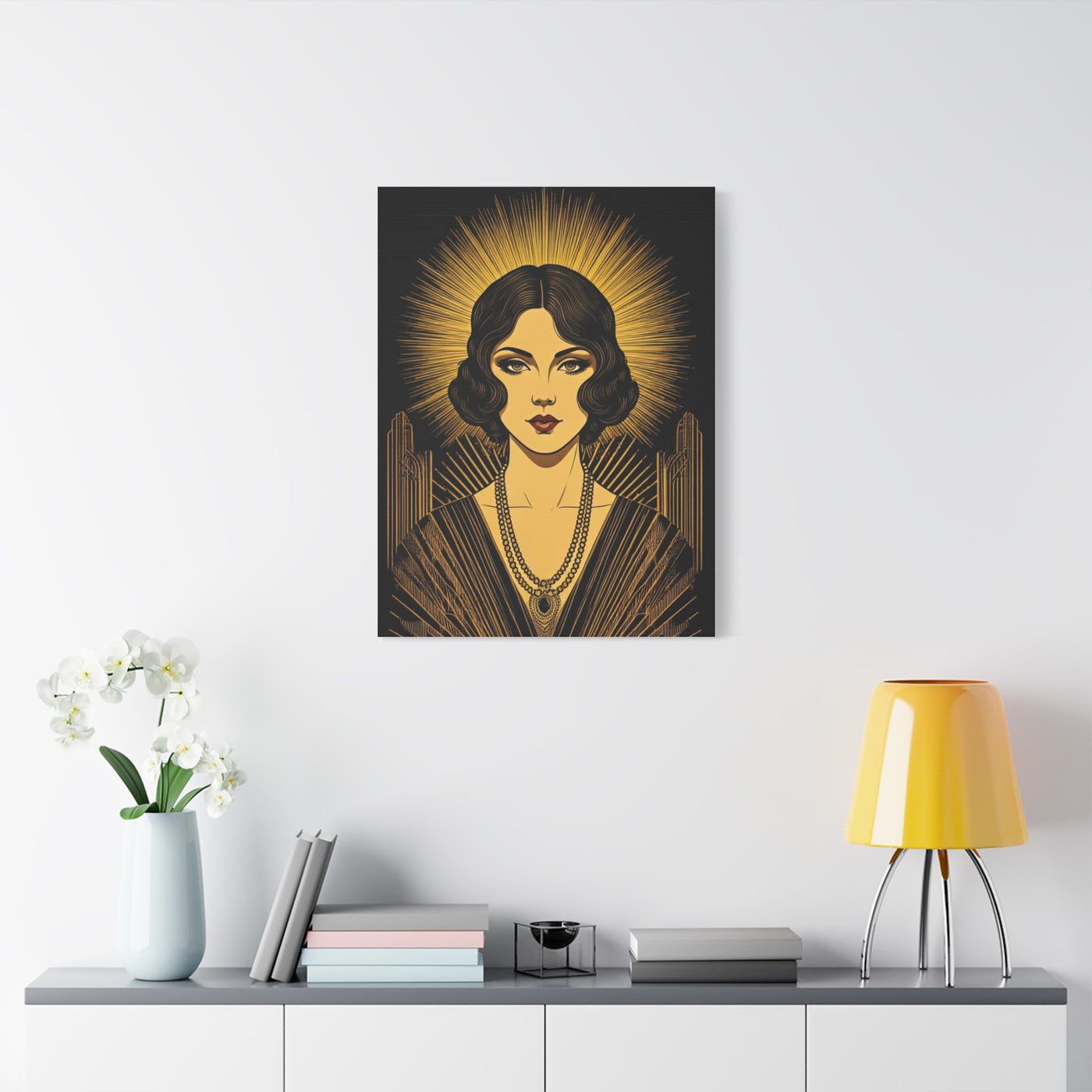 Radiant Deco Icon Woman Wall Art & Canvas Prints