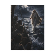 Jesus Walking on Water Night Miracle Wall Art & Canvas Print