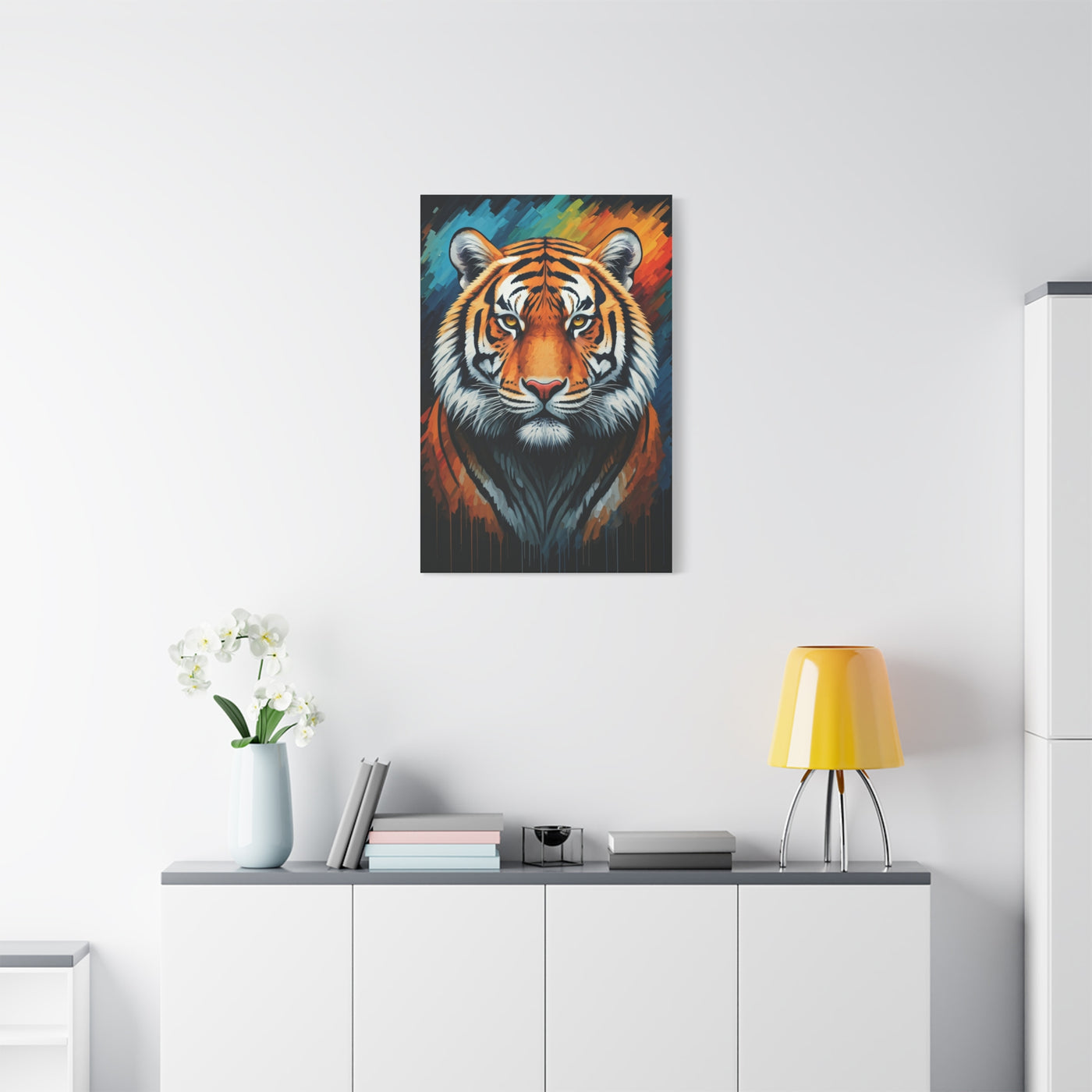 Fierce Ember Tiger Wall Art & Canvas Print