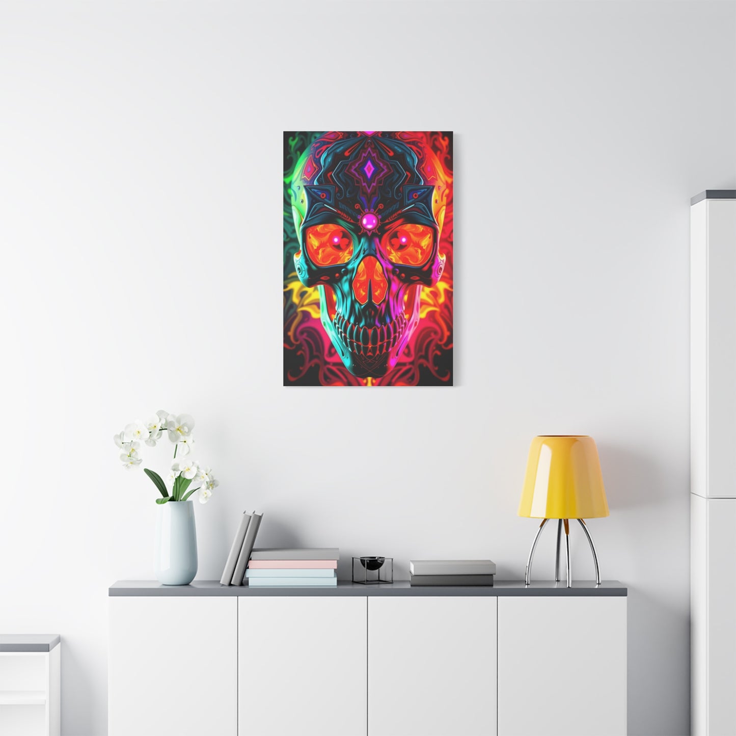 Supreme Art Of 3D Trippy Skull Art By Ali Gulec Art Collection Wall Art & Canvas Print