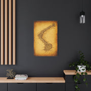 Vintage Serpent River Map Wall Art & Canvas Prints