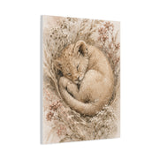 Sleeping Lion Cub Soft Neutral Wall Art & Canvas Print