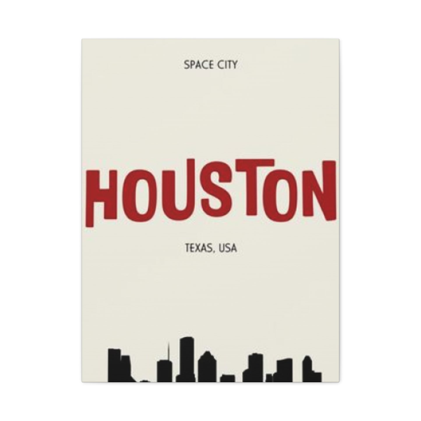 Aesthetic Houston Skyline Silhouette Wall Art & Canvas Prints