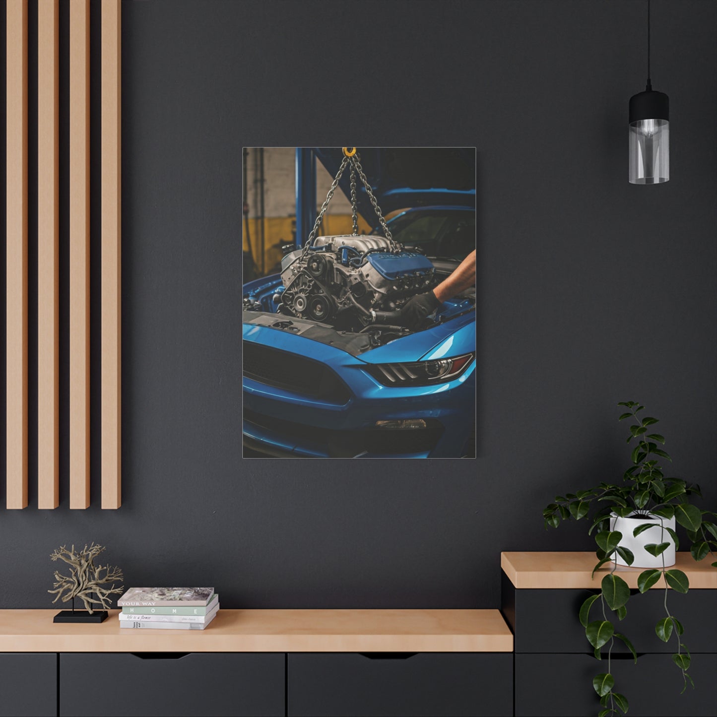 Ford Mustang Shelby GT350 Performance Build Workshop Wall Art & Canvas Prints