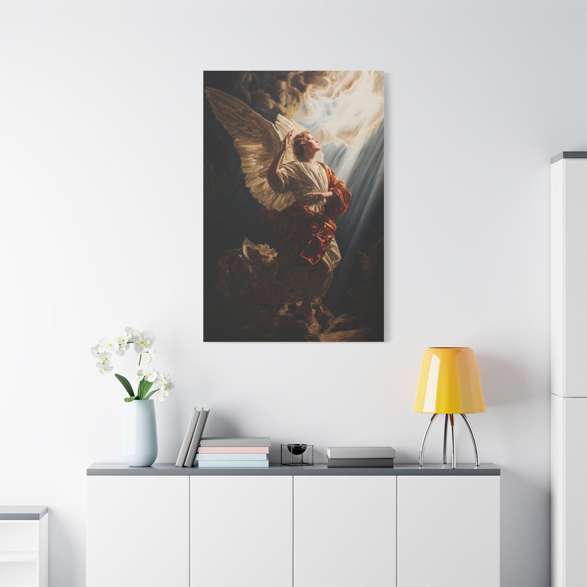 Michelangelo-inspired Angel Wall Art & Canvas Print