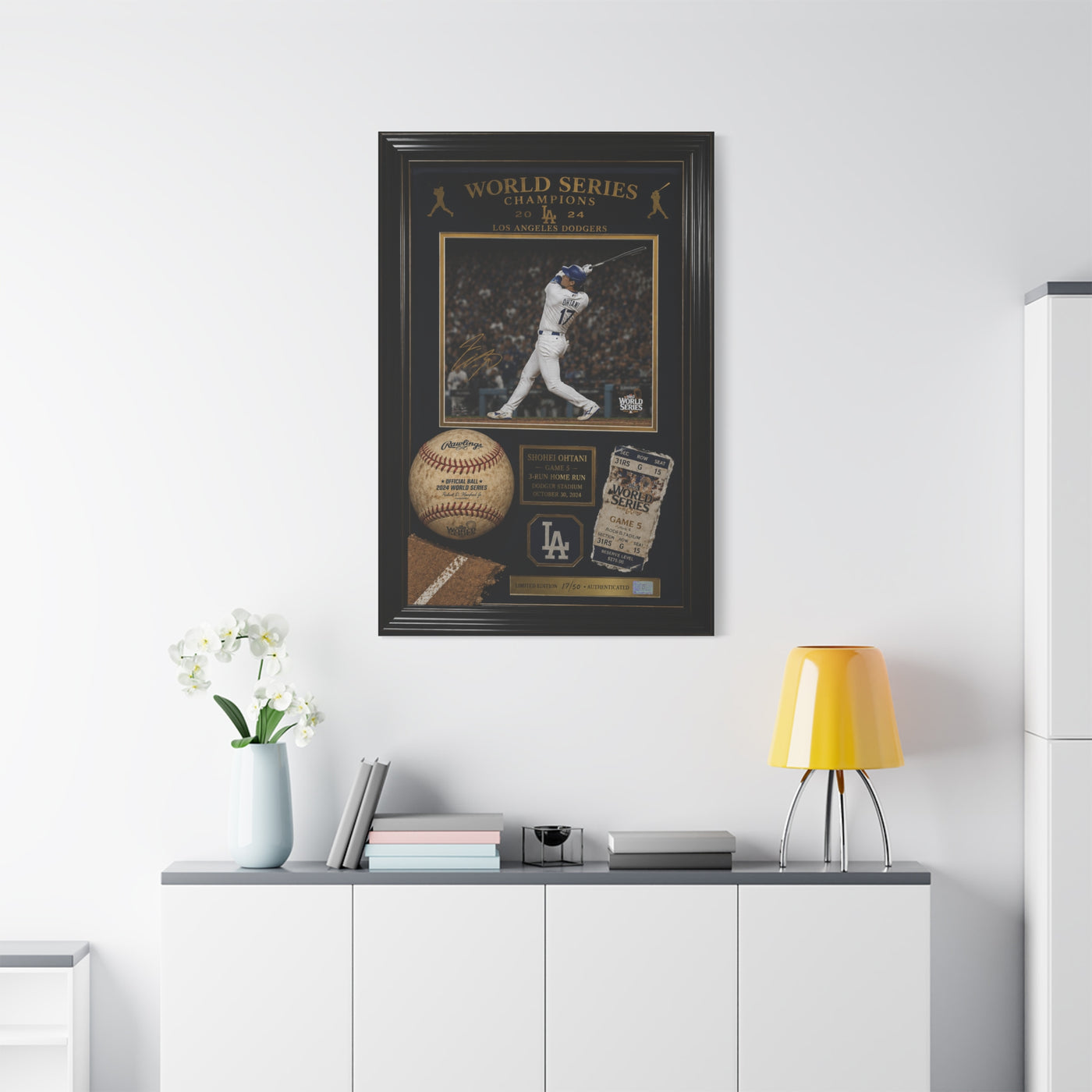 Shohei Ohtani World Series Memorabilia Sports Wall Art & Canvas Print