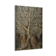 Golden Abstract Tree Texture Luxury Trees Wall Art & Canvas Print