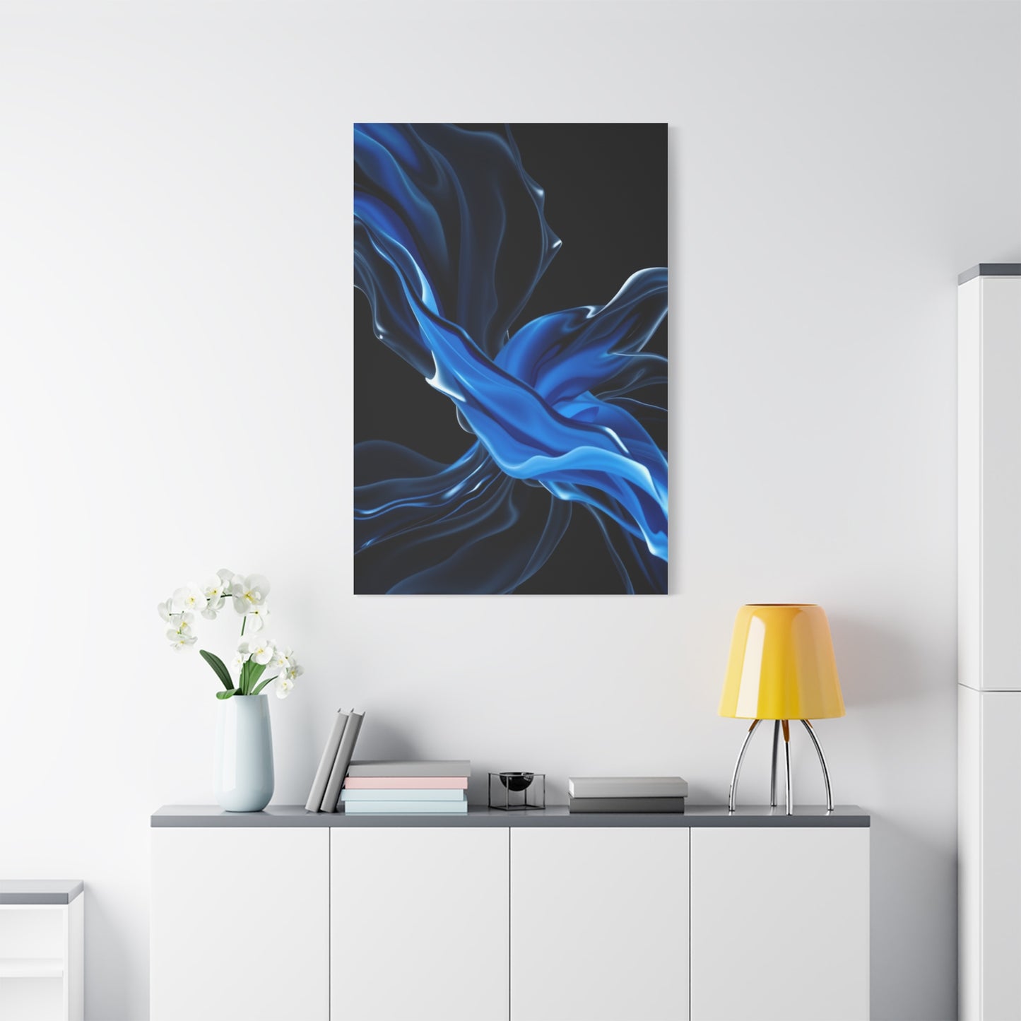 Supreme Black, White & Blue Art Beautiful Collection Wall Art & Canvas Print
