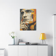 Reflective Thought Portrait Collage Wall Art & Canvas Print