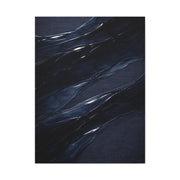 Fluid Navy Wave Abstraction Wall Art & Canvas Print