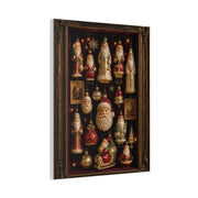 Antique Glass Santa Ornament Shadowbox Wall Art & Canvas Print