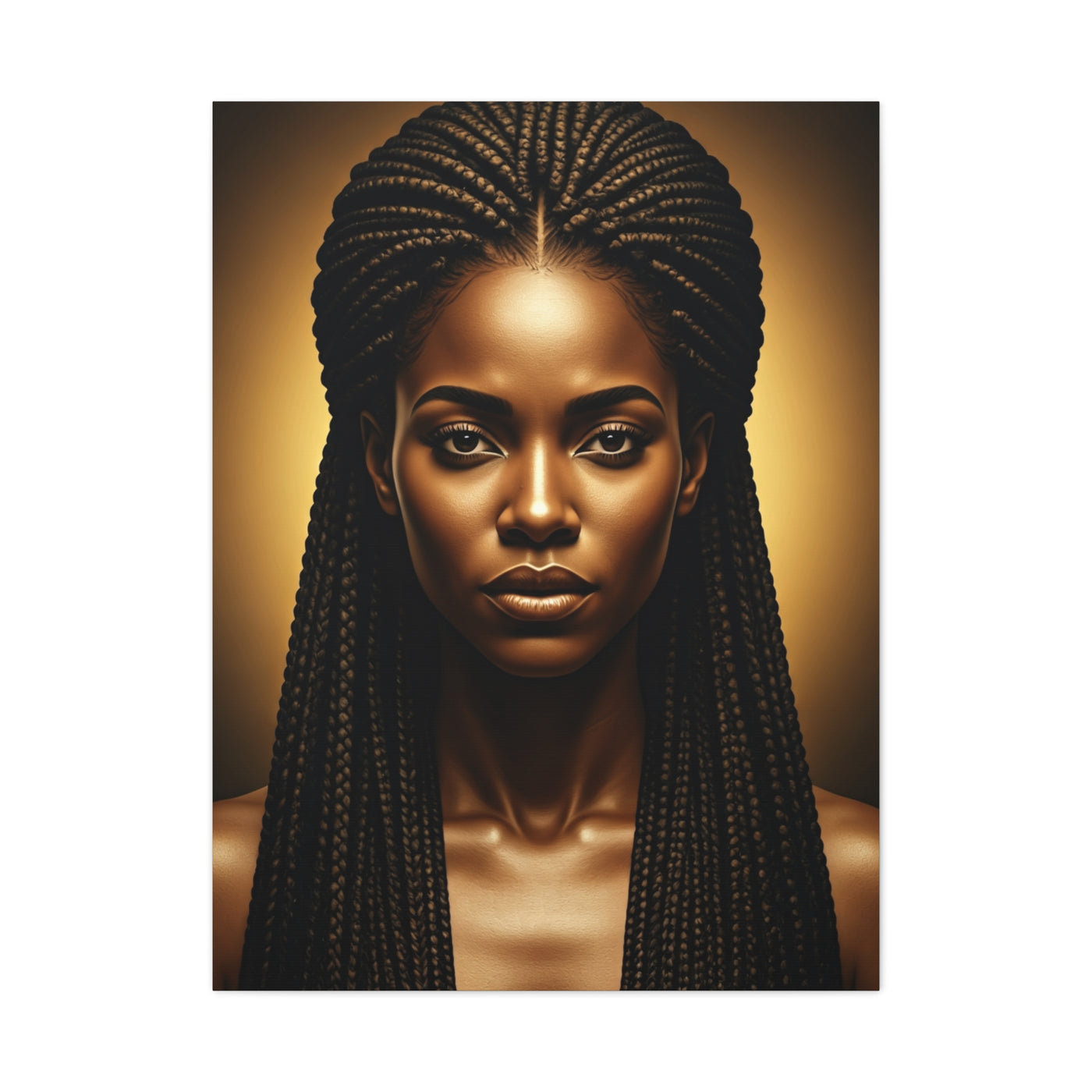 Radiant Braided Queen Portrait Wall Art & Canvas Prints