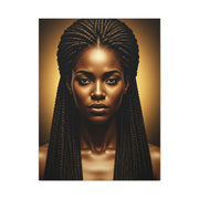 Radiant Braided Queen Portrait Wall Art & Canvas Prints