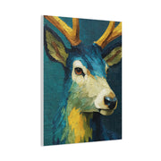 Modern Expressionist Deer Portrait Wall Art & Canvas Print
