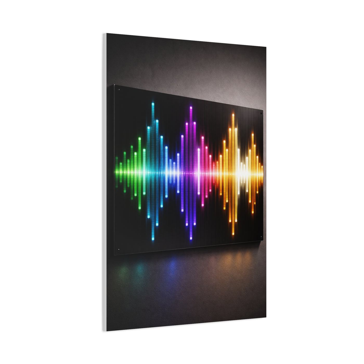 Neon Equalizer Light Spectrum Wall Art & Canvas Print