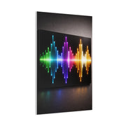 Neon Equalizer Light Spectrum Wall Art & Canvas Print