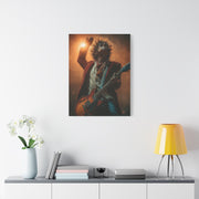 Guitarist in Spotlight Energy Wall Art & Canvas Print