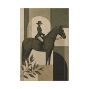 Equestrian Editorial Profile Composition Wall Art & Canvas Print