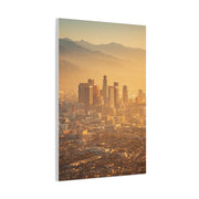 Los Angeles Golden Sunrise Skyline Wall Art & Canvas Print