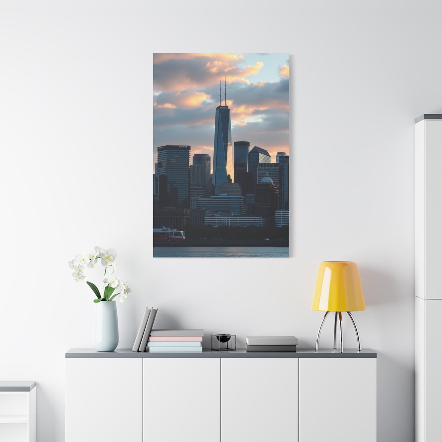 Chicago Skylines Art Canvas Art 8 Wall Art & Canvas Print