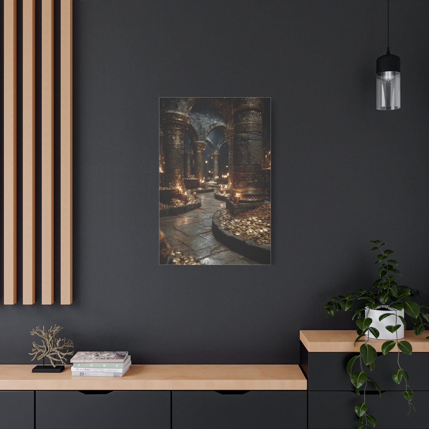 Hidden Treasury Gold Chamber Wall Art & Canvas Print