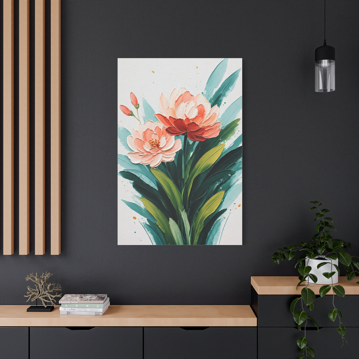 Blush Floral Botanical Wall Art & Canvas Prints