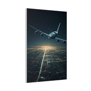 Night Runway Takeoff Journey Wall Art & Canvas Prints