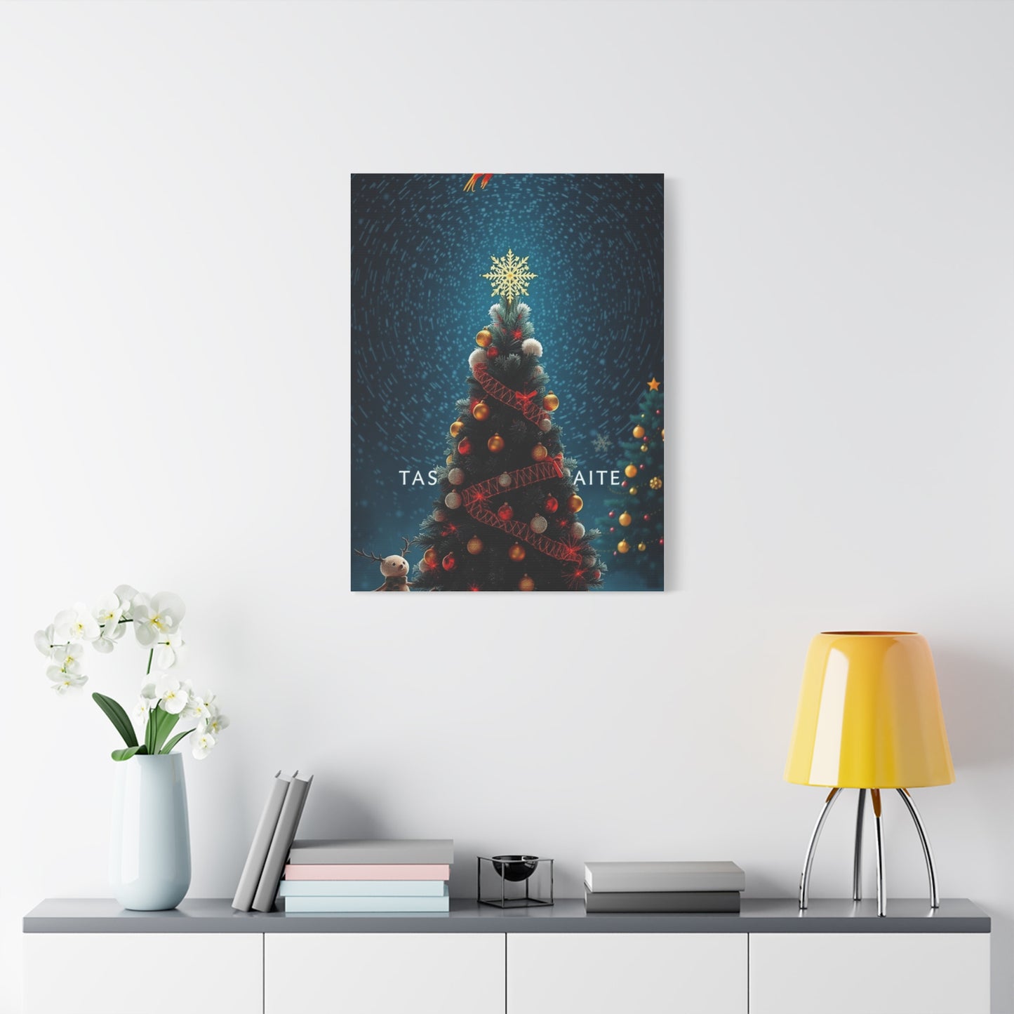Black Christmas Art Supreme Canvas Wall Art & Canvas Print