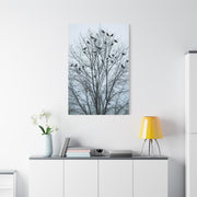 Tree of Crows Silhouette Wall Art & Canvas Print