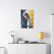 Expressive Oil Impasto Elephant Close-Up Wall Art & Canvas Print
