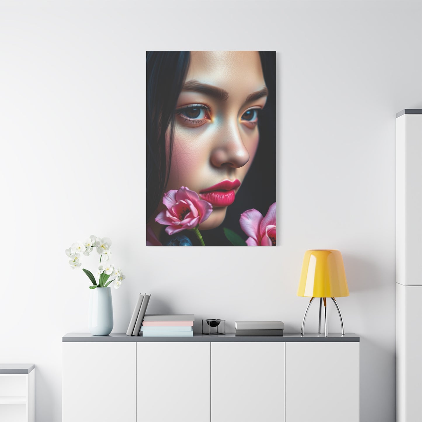 Blush and Blueberry Art Luxury Canvas Wall Art & Canvas Print
