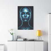 Luminous Blue Serenity Portrait Wall Art & Canvas Prints