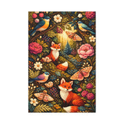 Quirky Maximalist Forest Creatures Wall Art & Canvas Print