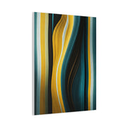 Vertical Gold Flow Abstract Wall Art & Canvas Prints