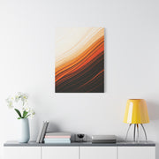 Flowing Amber Gradient Abstract Wall Art & Canvas Prints