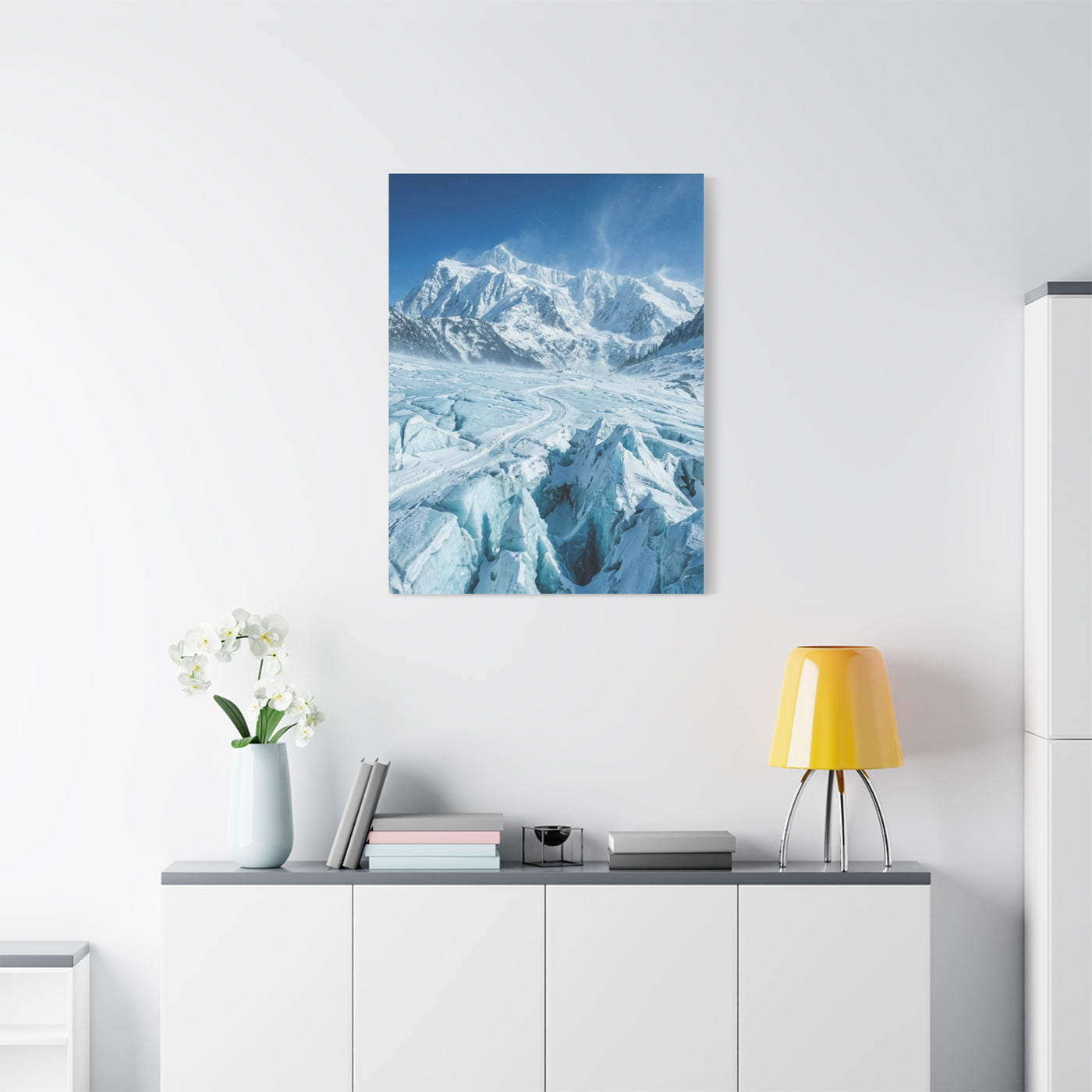 Glacial Mountain Valley Wall Art & Canvas Print