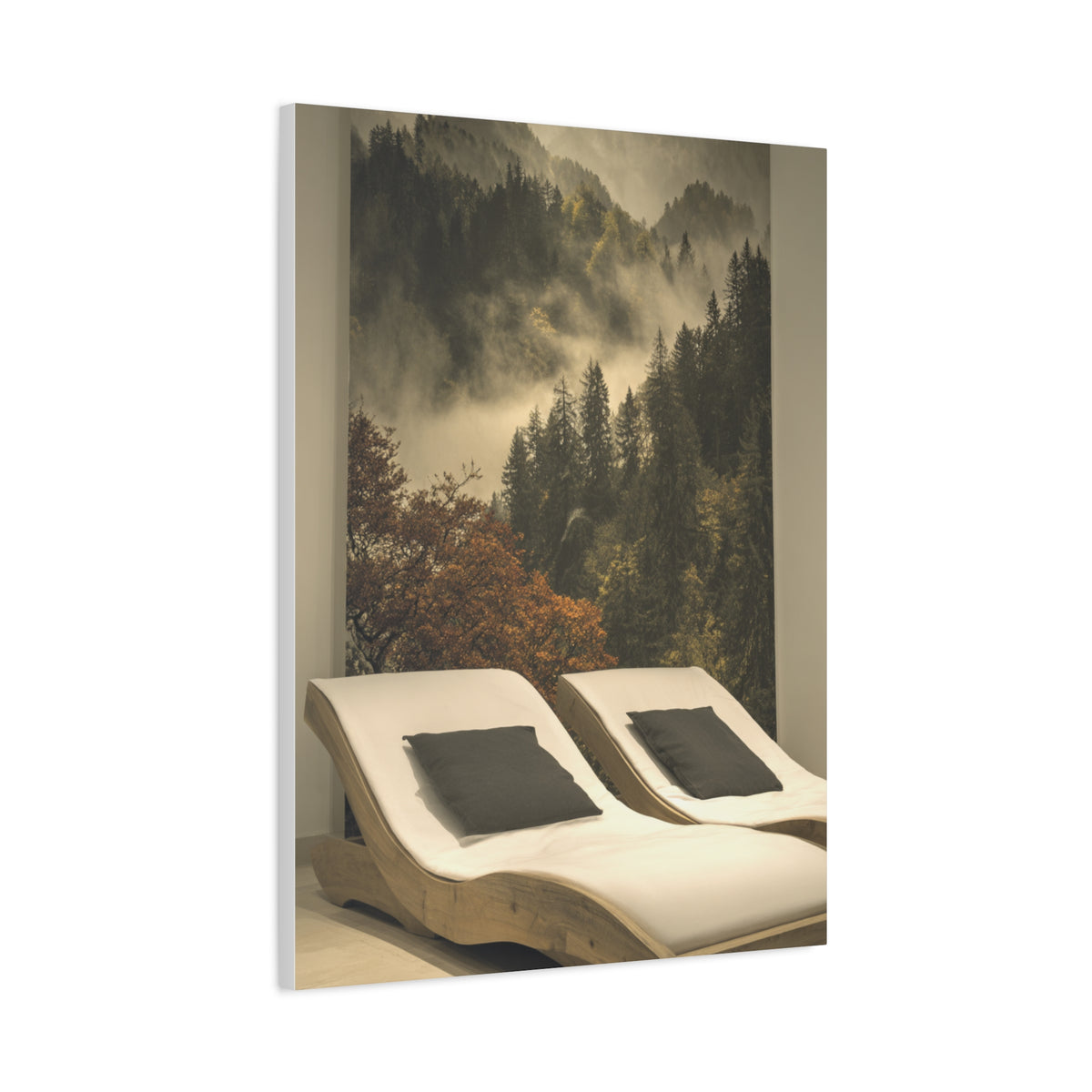 Woodland Dusk Forest Landscape Wall Art & Canvas Print