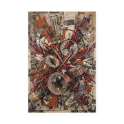 Industrial Drum Explosion Collage Wall Art & Canvas Print