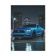 Ford Mustang Dark Horse Rooftop Parking Garage Wall Art & Canvas Prints