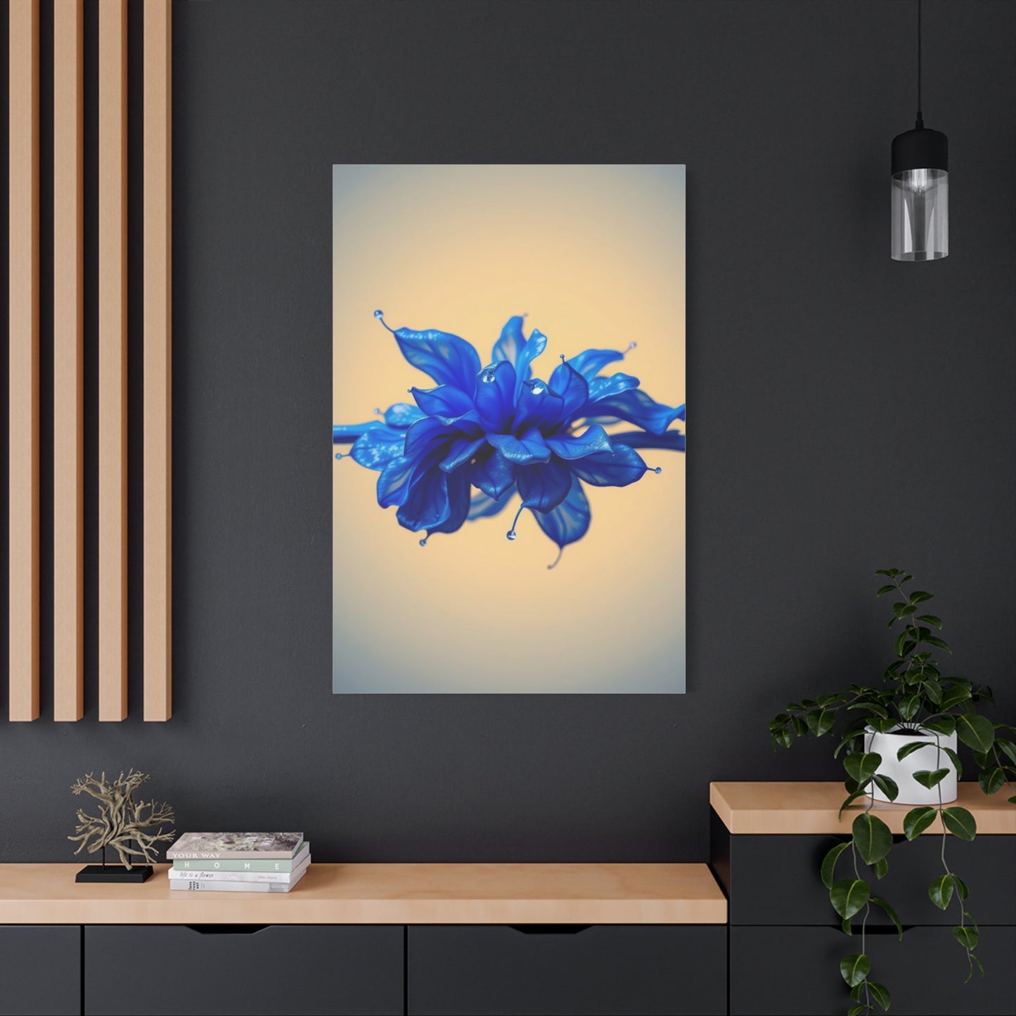 Supreme Collection Blue & Gray Art Wall Art & Canvas Print