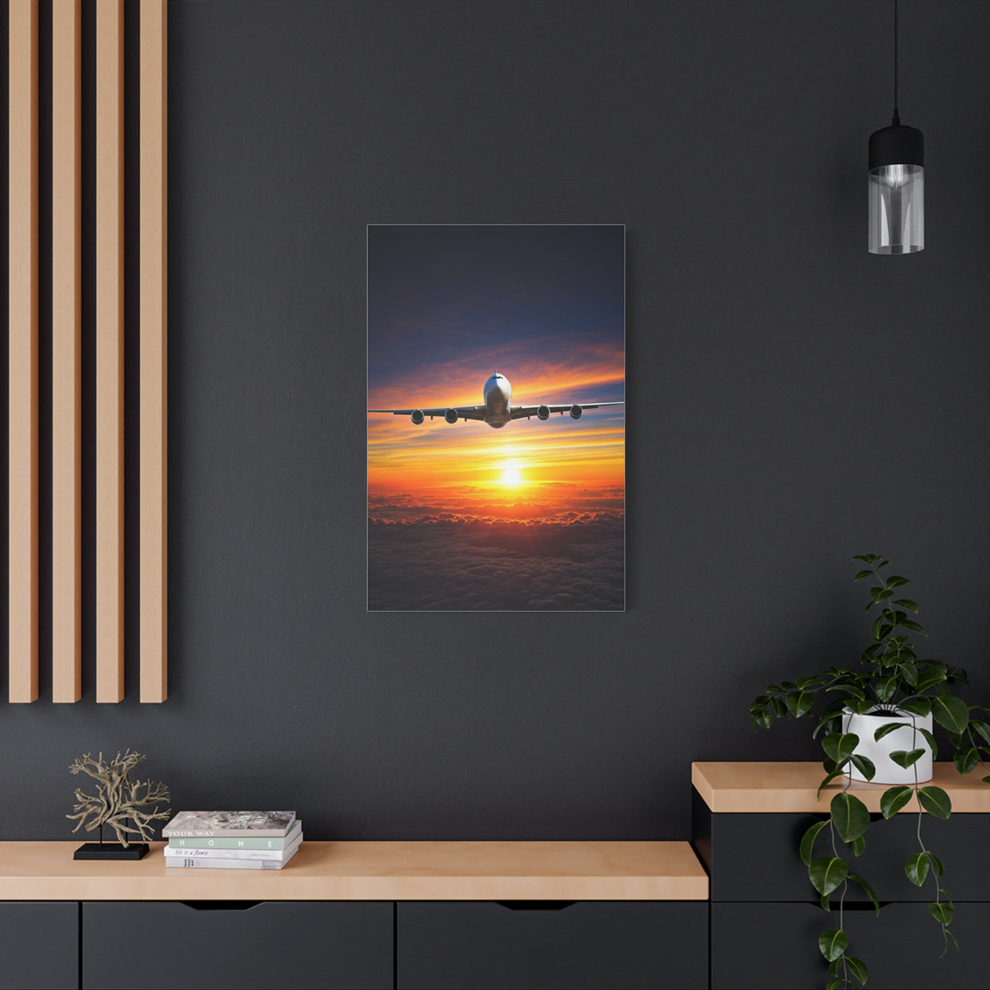 Sunset Horizon Flight Triumph Wall Art & Canvas Prints
