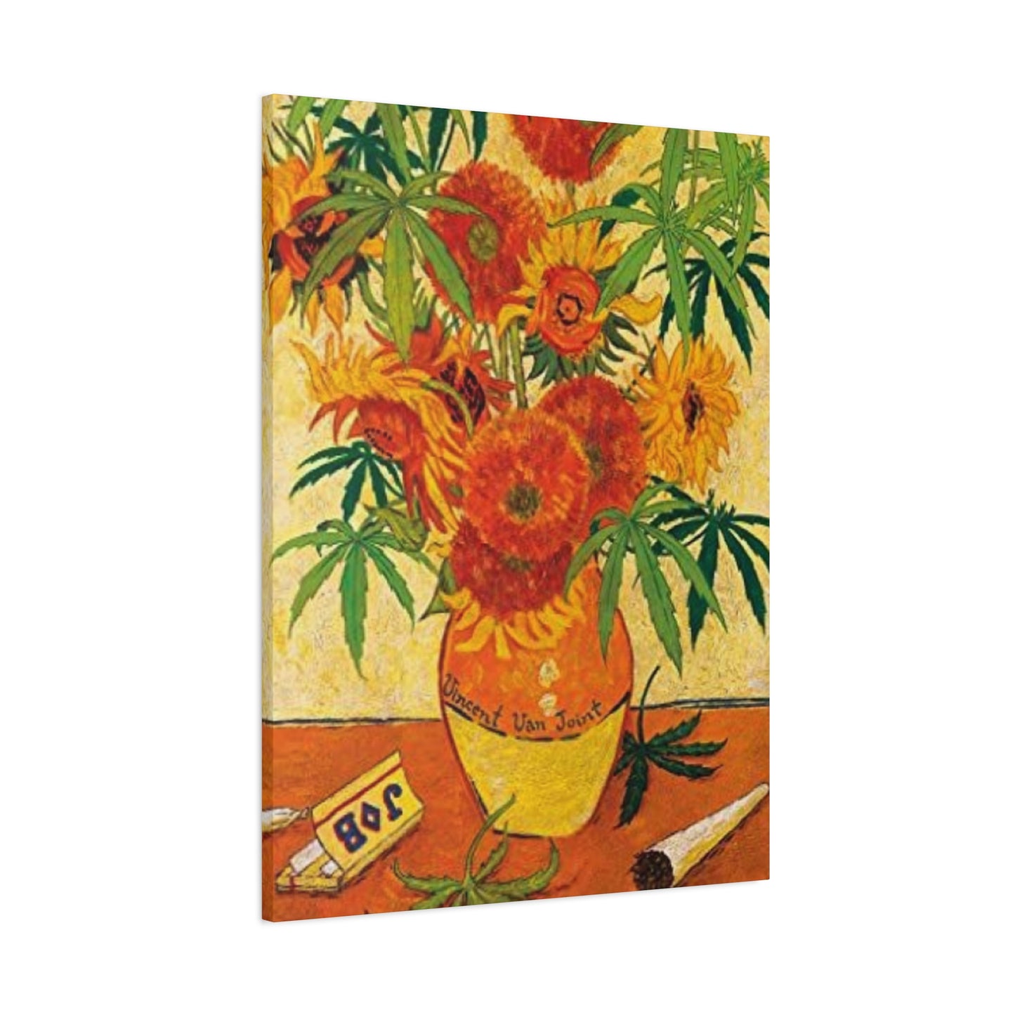 Vase And Joint Marijuana Wall Art & Canvas Prints