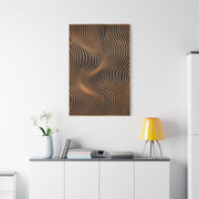 Minimal Slatted Wave Flow Panel Wall Art & Canvas Print