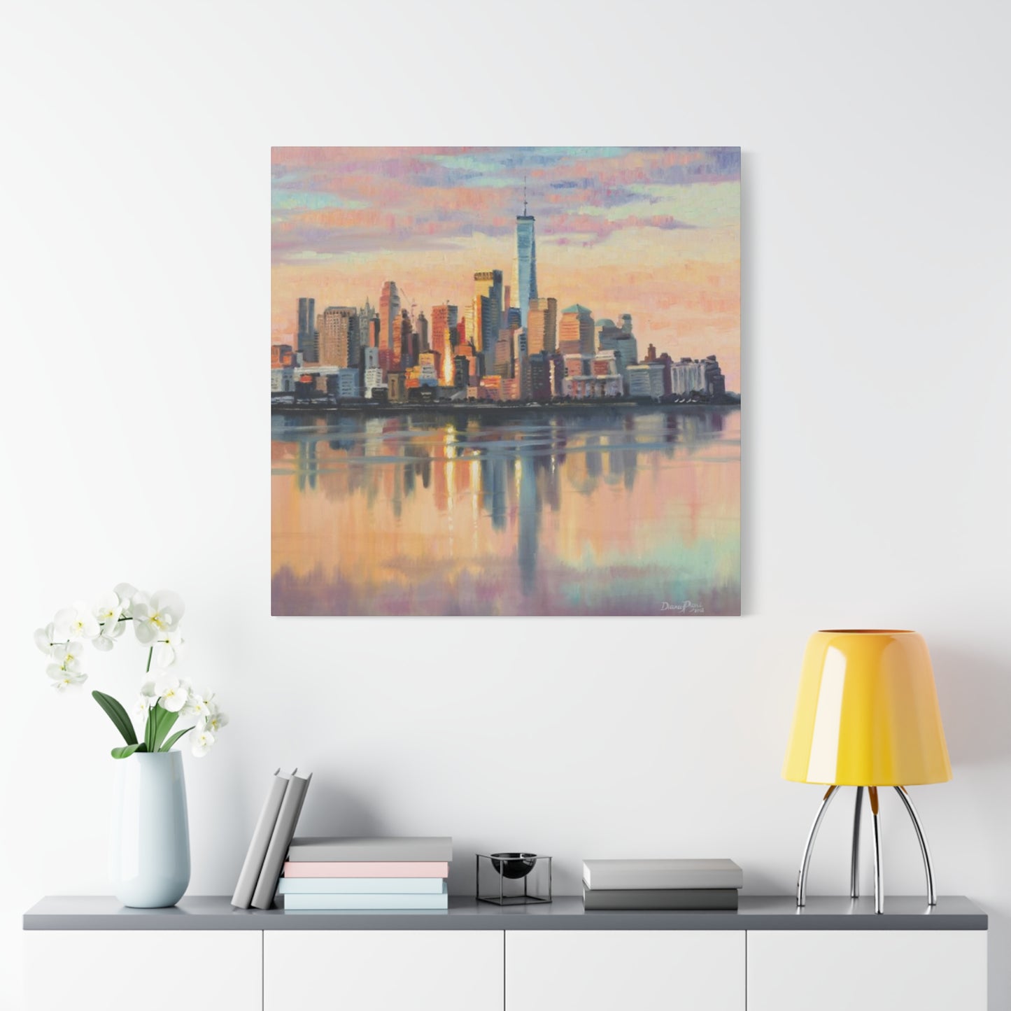 Skyline View From Sea NYC Skylines Wall Art & Canvas Prints