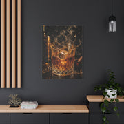 Whiskey Splash Crystal Tumbler Wall Art & Canvas Print