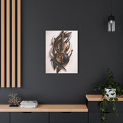 Sculptural Violin Motion Composition Wall Art & Canvas Print